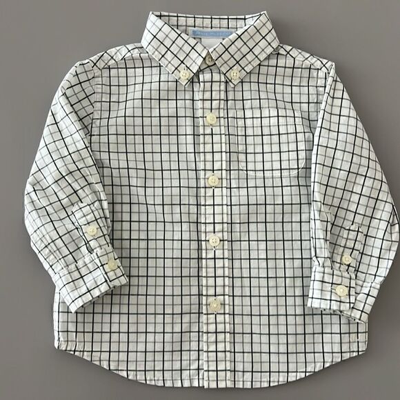 Janie and Jack set of long sleeve shirt and vest Size 6-12 months - Picture 6 of 9